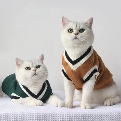 Warm Winter Pet Sweater – Cozy Pullover for Small Dogs & Cats