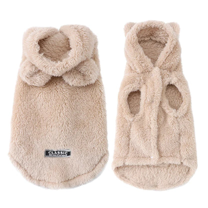 Soft Fleece Pet Hoodie – Warm Autumn & Winter Coat for Dogs & Cats