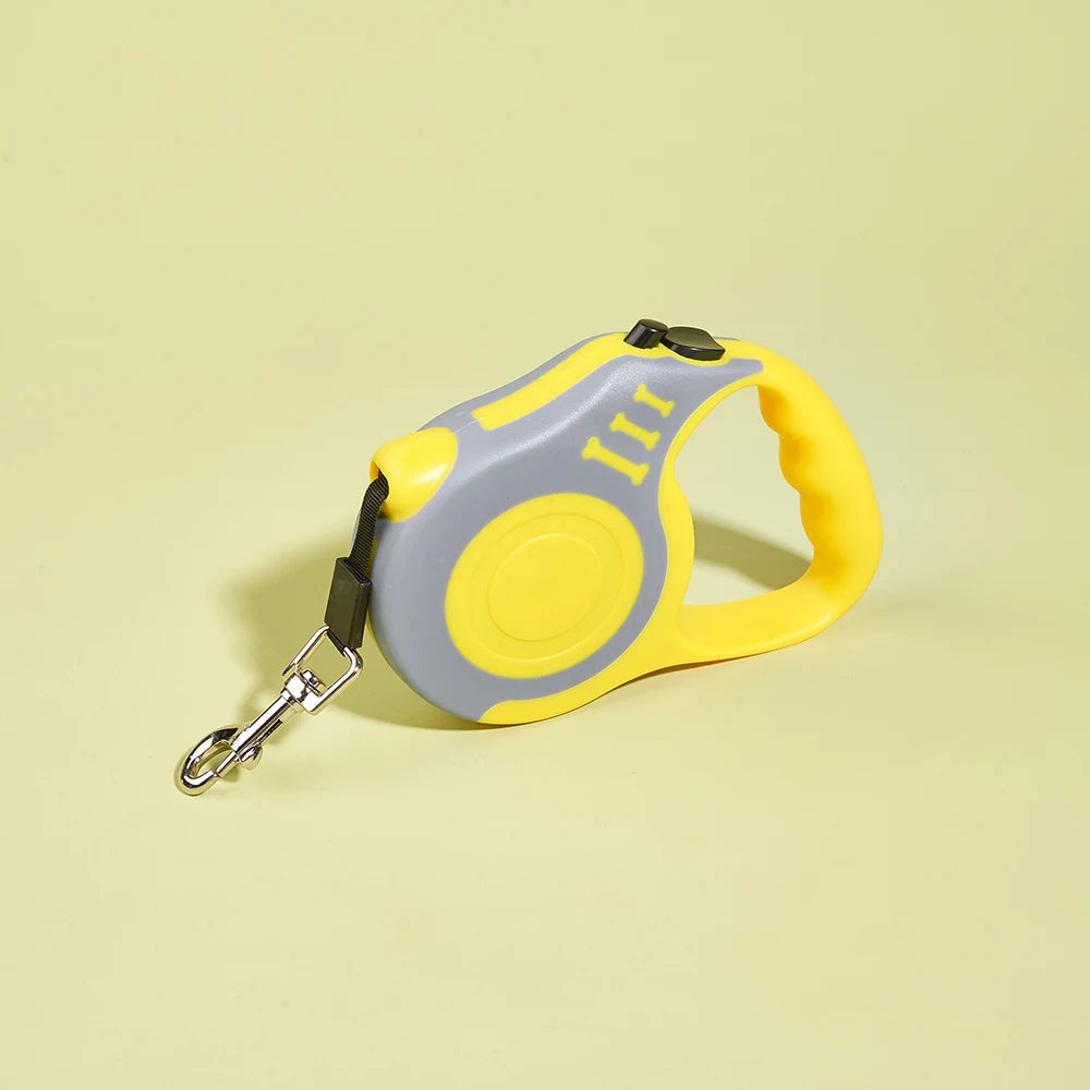 3m/5m Retractable Dog Leash, Strong Nylon, Durable Lead for Small, Medium & Large Dogs and Cats
