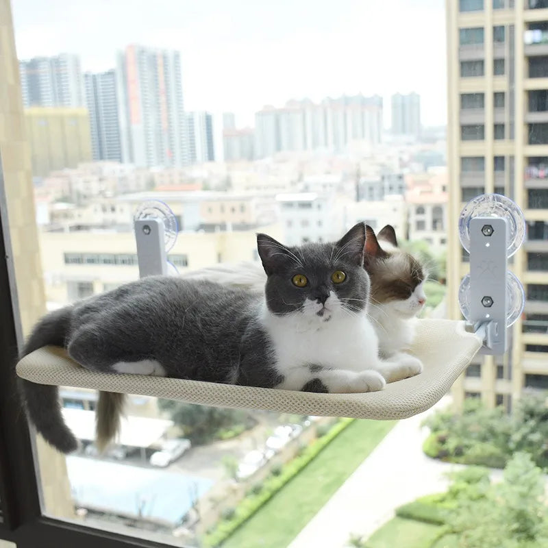 Cat Hammock Foldable Window Suction Cup Hanging Nest, Cat Sunbathing Hanging Bed