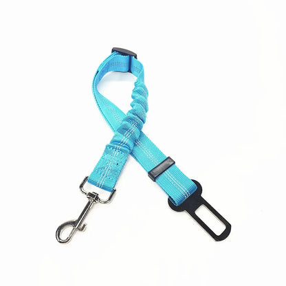 Adjustable Dog & Cat Car Seat Belt, Pet Safety Harness Lead Clip for Vehicle Travel