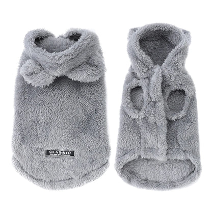 Soft Fleece Pet Hoodie – Warm Autumn & Winter Coat for Dogs & Cats