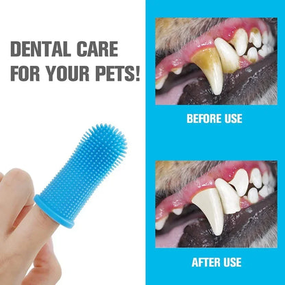 Soft Silicone Finger Toothbrush for Pets