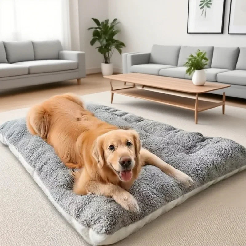 Extra Large Plush Dog Bed – Thick, Soft & Cozy Pet Mat for All Sizes