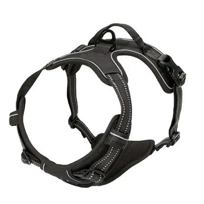 Dog Collar, Harness & Leash Set, Leather Vest for Small, Medium & Large Dogs and Puppies
