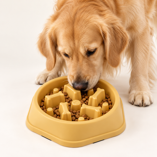 Slow Feeder Dog Bowl – Non-Slip Puzzle Bowl for Fast Eaters