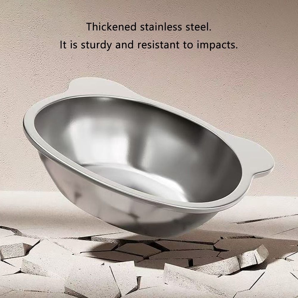 Elevated Stainless Steel Cat Bowl – 15° Tilted Raised Feeder