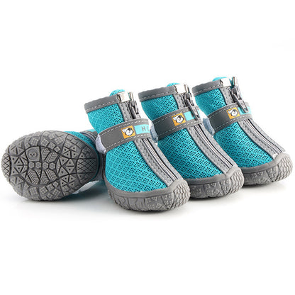 Waterproof Winter Dog Boots – Non-Slip & Reflective (Set of 4)