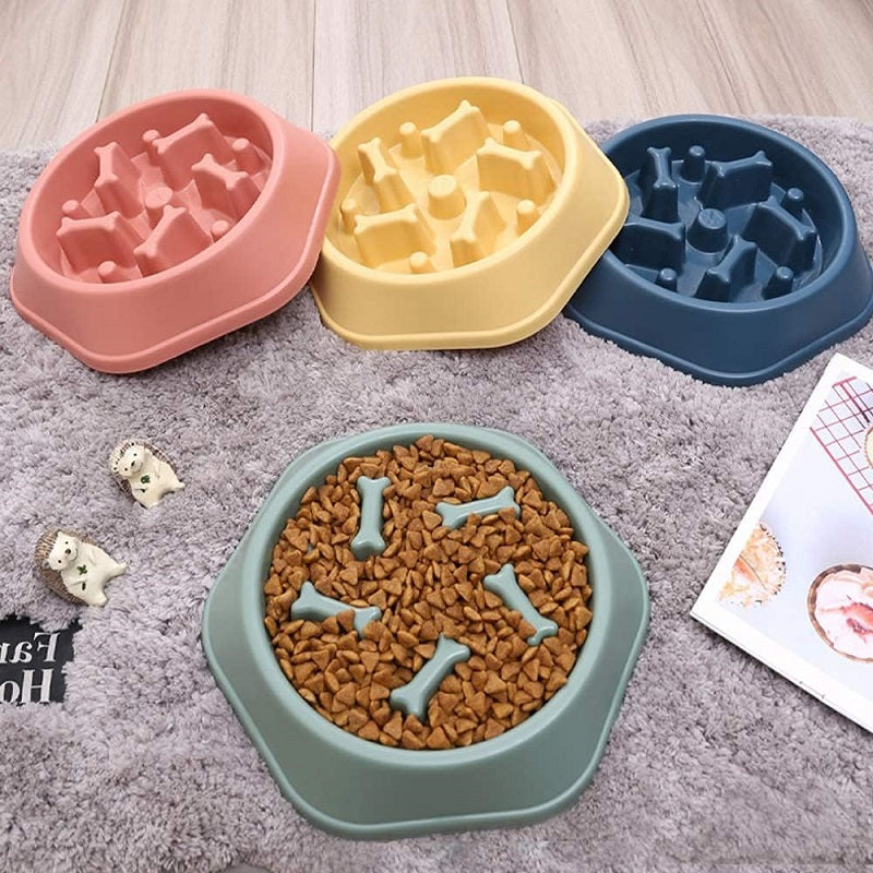 Slow Feeder Dog Bowl – Non-Slip Puzzle Bowl for Fast Eaters