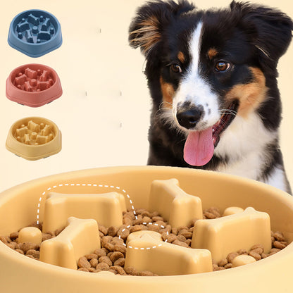 Slow Feeder Dog Bowl – Non-Slip Puzzle Bowl for Fast Eaters