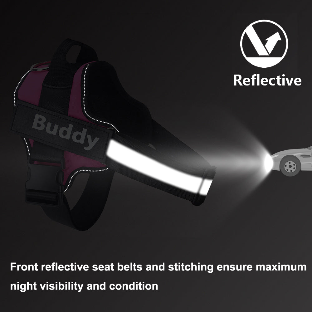 No-Pull Dog Harness | Reflective & Breathable | Wiggle & Whisk