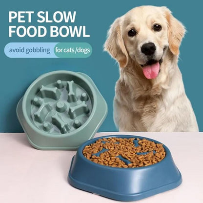 Slow Feeder Dog Bowl – Non-Slip Puzzle Bowl for Fast Eaters