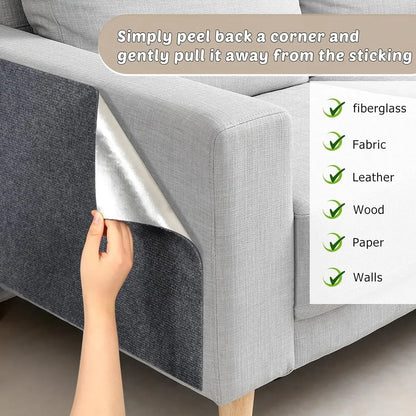 Cat Scratcher Sofa Protector – Self-Adhesive Couch Guard for Cats