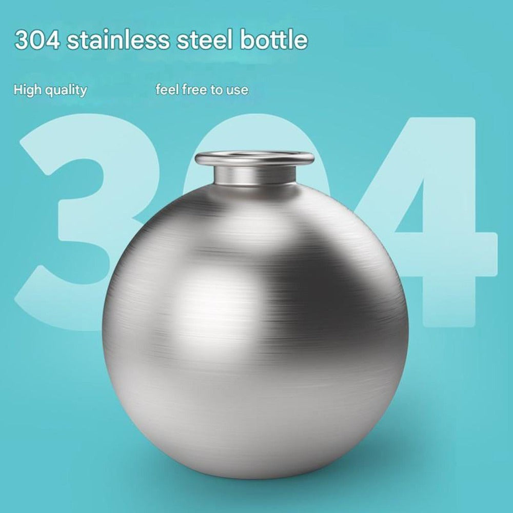 Portable Dog Water Bottle – Leak-Proof Stainless Steel with Fold-Out Bowl